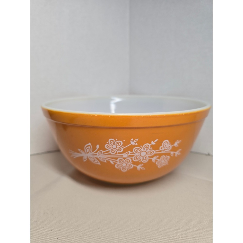 Vintage Pyrex Butterfly Gold Mixing Nesting Bowl #403 2.5 Quart